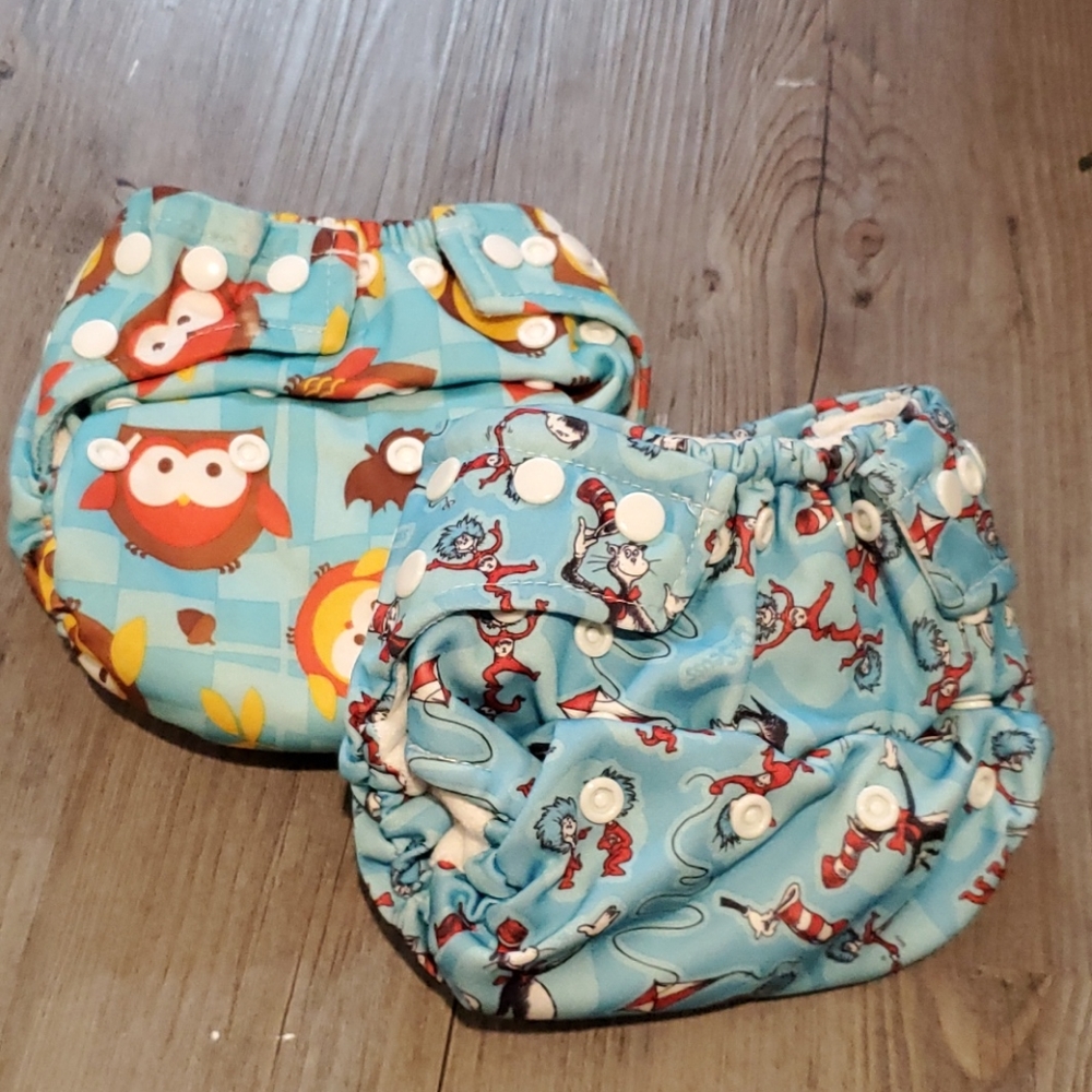 Bumkins | Snap-In-One Cloth Diaper Set | Dr. Seuss